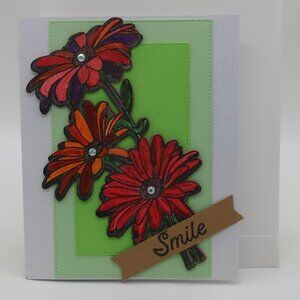 'Smile' Greeting Card (Handmade) # 235